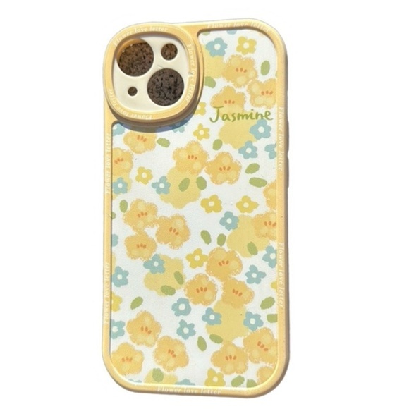 🌼Yellow Floral iPhone 14 Case - Stylish & Protective Soft Silicone Cover 🌼 - Picture 1 of 5